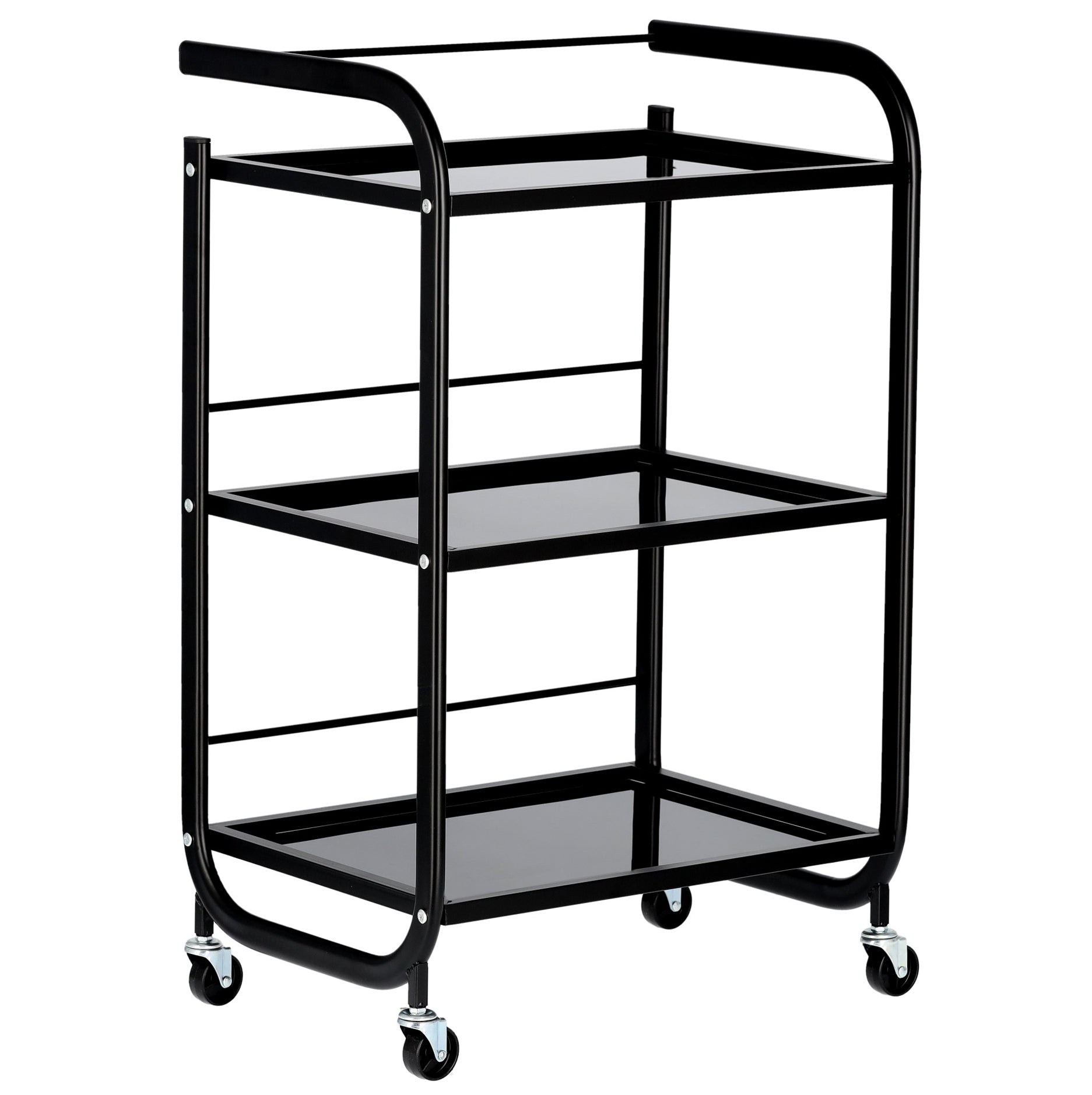 Kosmetologinis staliukas vežimėlis 101B, juodas