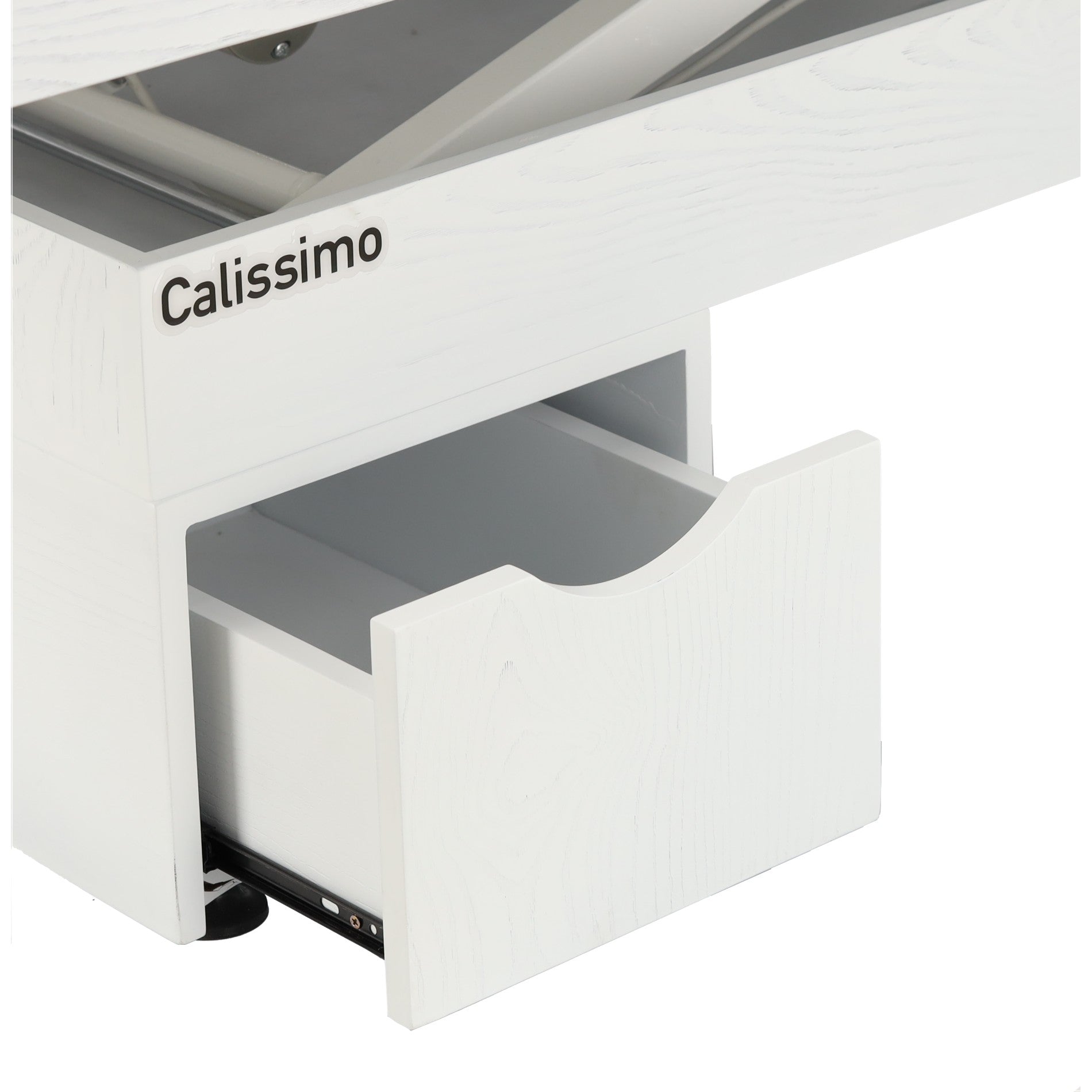 Elektrinis masažo stalas / kosmetologinis gultas su šildymu ir LED apšvietimu F245 – pilkas