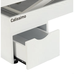 Elektrinis masažo stalas / kosmetologinis gultas su šildymu ir LED apšvietimu F245 – pilkas