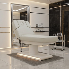 Profesionalus masažo stalas Mara, 3 elektriniai varikliai, pilkas