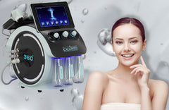 Hidradermabrazijos aparatas 5-in-1 – vandenilio valymas, infuzija, EMS ir RF