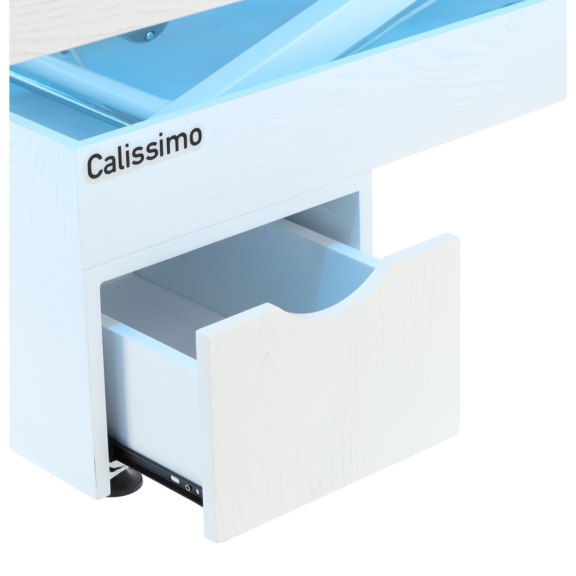 Elektrinis masažo stalas / kosmetologinis gultas su šildymu ir LED apšvietimu F245 – pilkas