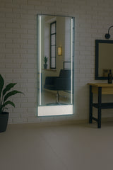 Kirpyklos veidrodis su LED apšvietimu 200×80 PRO acrylic