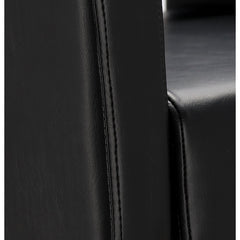 Kirpyklos kėdė Toma BLACK, su pakoju - juoda