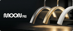 Pusmėnulio LED kosmetologinė lempa 24 W Moon Pro, juoda