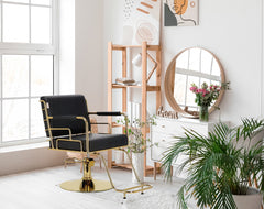 Kirpyklos kėdė LEXA – juoda