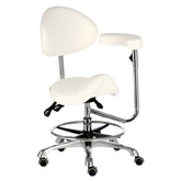 Kosmetologinis balnas su atlošu ir porankiu - baltas