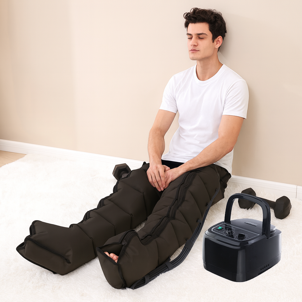 Presoterarpinis - limfodrenažinis kojų masažuoklis, 360°, 6 kamerų