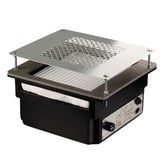 TERI Turbo įmontuojamas dulkių ištraukėjas – juodas su sidabrinėmis grotelėmis