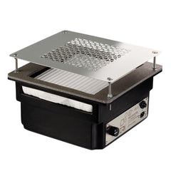 TERI Turbo įmontuojamas dulkių ištraukėjas – juodas su sidabrinėmis grotelėmis