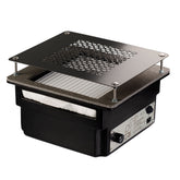 TERI 800 įmontuojamas dulkių ištraukėjas - juodas su juodomis grotelėmis