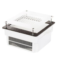 TERI Turbo įmontuojamas dulkių ištraukėjas – baltas su baltomis grotelėmis