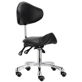 Kosmetologinė kėdė su atlošu - balnas Premium-3 XT (juoda)