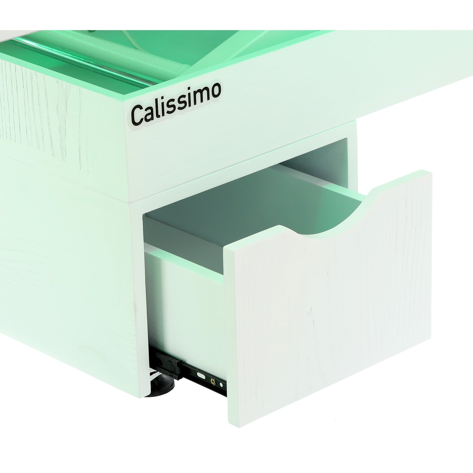 Elektrinis masažo stalas / kosmetologinis gultas su šildymu ir LED apšvietimu F245 – kreminis