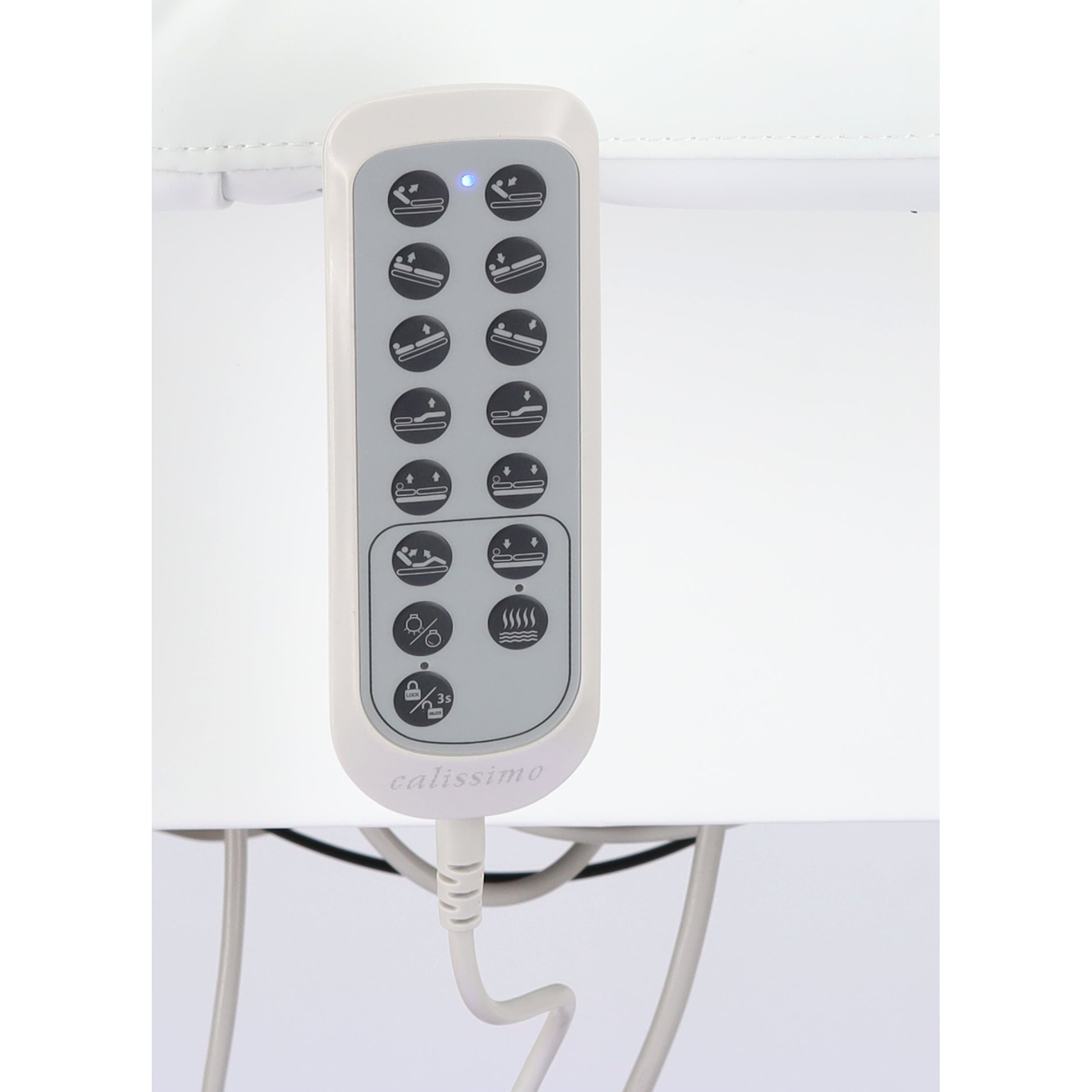 Elektrinis masažo stalas Avelon su šildymo funkcija, baltas