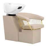 Kirpyklos plautuvė ZOE Gold, pilka