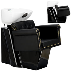 Kirpyklos plautuvė Kiva, juoda