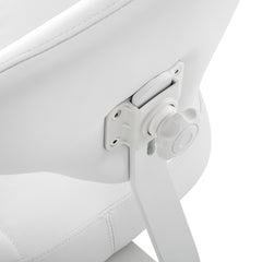 Azzurro 156-F Bump-Up meistro kėdė su atlošu, balta – 7 vaizdas