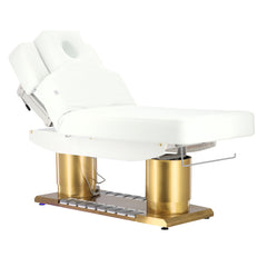 Elektrinis masažo stalas Avelon su šildymo funkcija, baltas