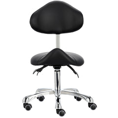 Kosmetologinė kėdė su atlošu - balnas Premium-3 XT (juoda)