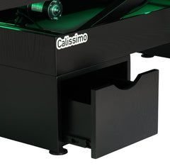 Elektrinis masažo stalas / kosmetologinis gultas su šildymu ir LED apšvietimu F245 – juodas