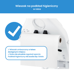 Mechaninis kosmetologinis gultas su kuvetėmis – Verano, 72 cm, baltas