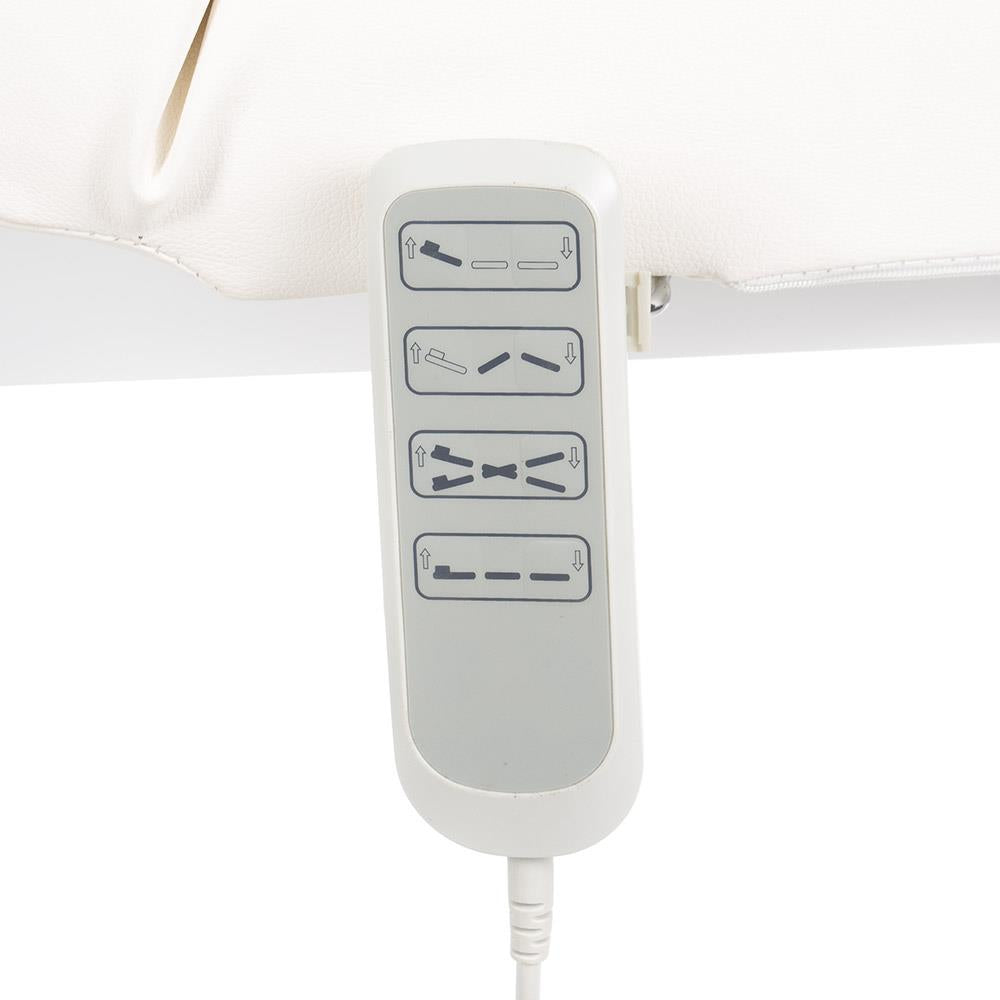 SPA & Welness BR-6621 elektrinis masažo stalas, 4 el. motorai, baltas