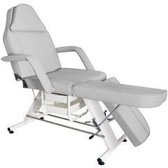 Pedikiūro kėdė gultas BW-263 su kuvetėmis – pilkas