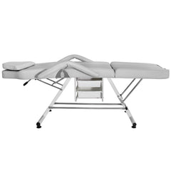 Pedikiūro kėdė gultas BW-263 su kuvetėmis – pilkas