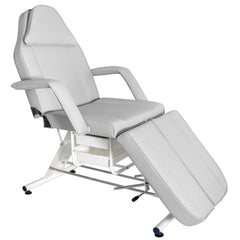 Pedikiūro kėdė gultas BW-263 su kuvetėmis – pilkas