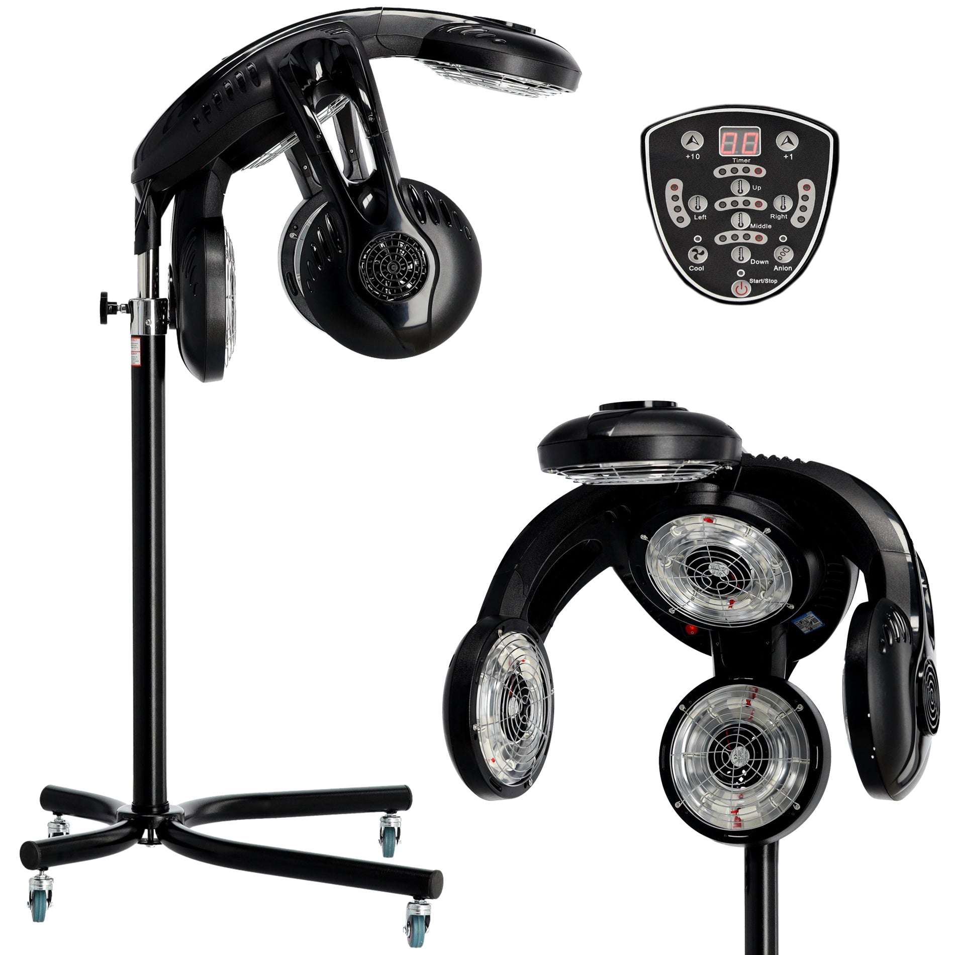 Kirpyklos infrazonas Kalisto – plaukų priežiūrai ir dažymui, juodas