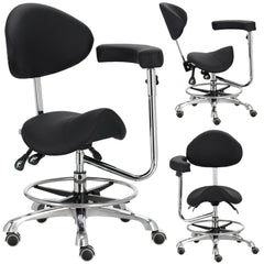 Kosmetologinis balnas su atlošu ir porankiu - juodas