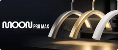 Pastatoma LED kosmetologinė pusmėnulio lempa Moon Pro MAX, 54 W – juoda