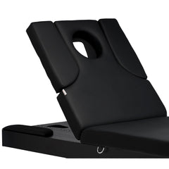 Elektrinis masažo stalas / kosmetologinis gultas su šildymu ir LED apšvietimu F245 – juodas