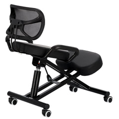 Ergonominė kėdė su atlošu EN301, juoda