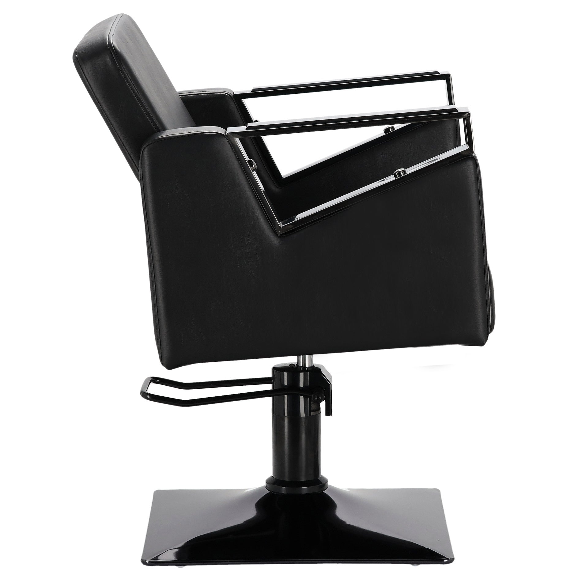 Kirpyklos kėdė Toma BLACK, su pakoju - juoda