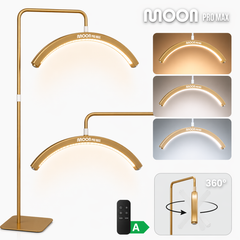 Pastatoma LED kosmetologinė pusmėnulio lempa Moon Pro MAX, 54 W – aukso spalvos
