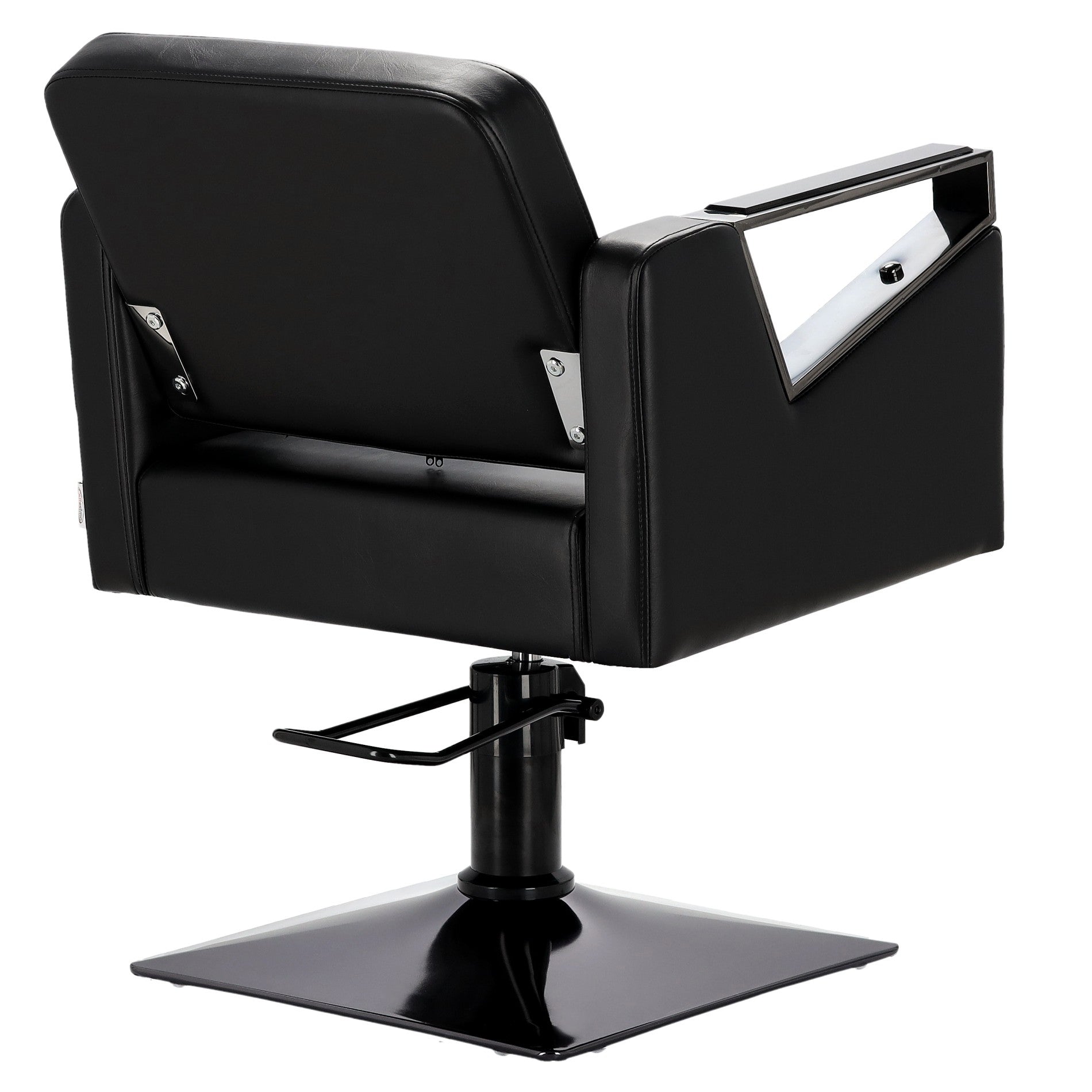 Kirpyklos kėdė Toma BLACK, su pakoju - juoda