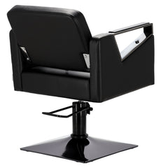 Kirpyklos kėdė Toma BLACK, su pakoju - juoda