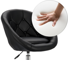 Kirpyklos kėdė Ferrara Silver, juoda