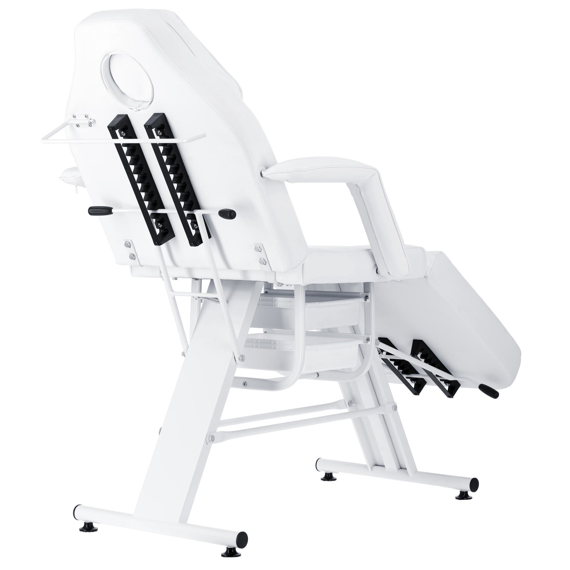 Mechaninis kosmetologinis gultas su kuvetėmis – Verano, 72 cm, baltas