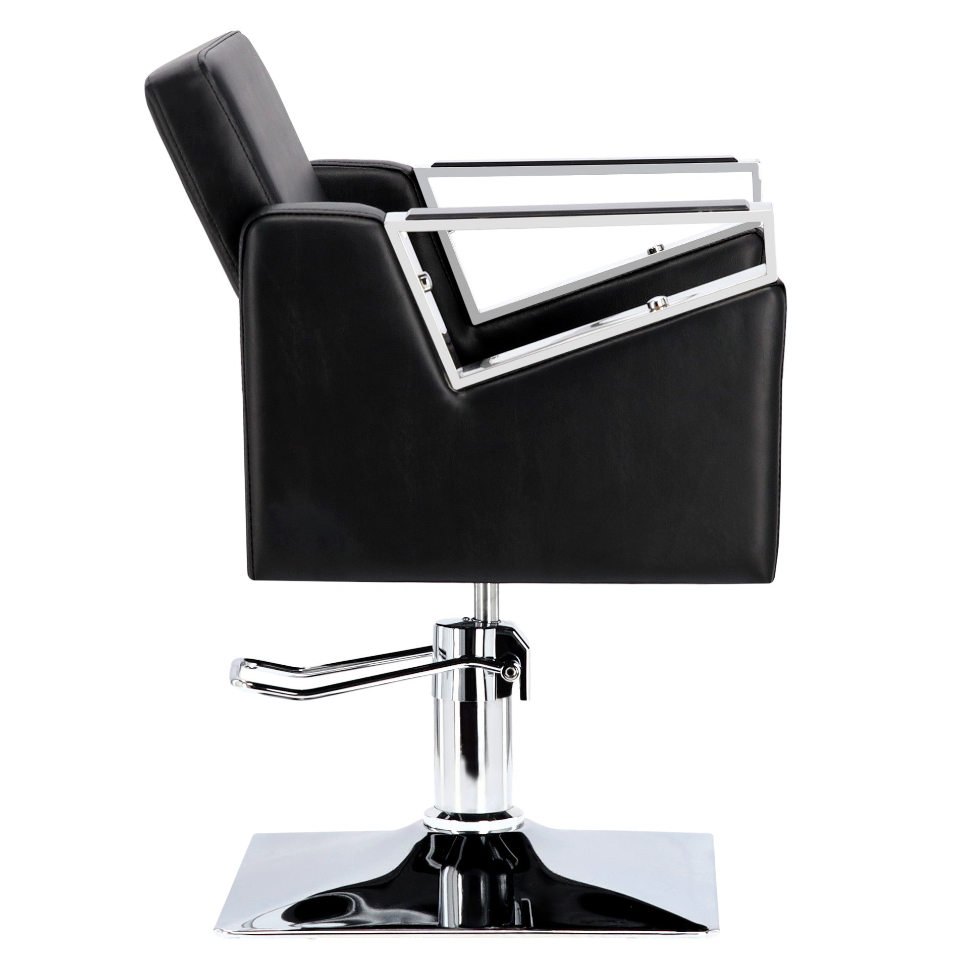 Kirpyklos kėdė Toma SILVER, su pakoju - juoda