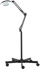 LED lempa su lūpa ir stovu CALLILED, juoda