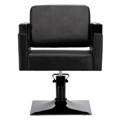 Kirpyklos kėdė Toma BLACK, su pakoju - juoda
