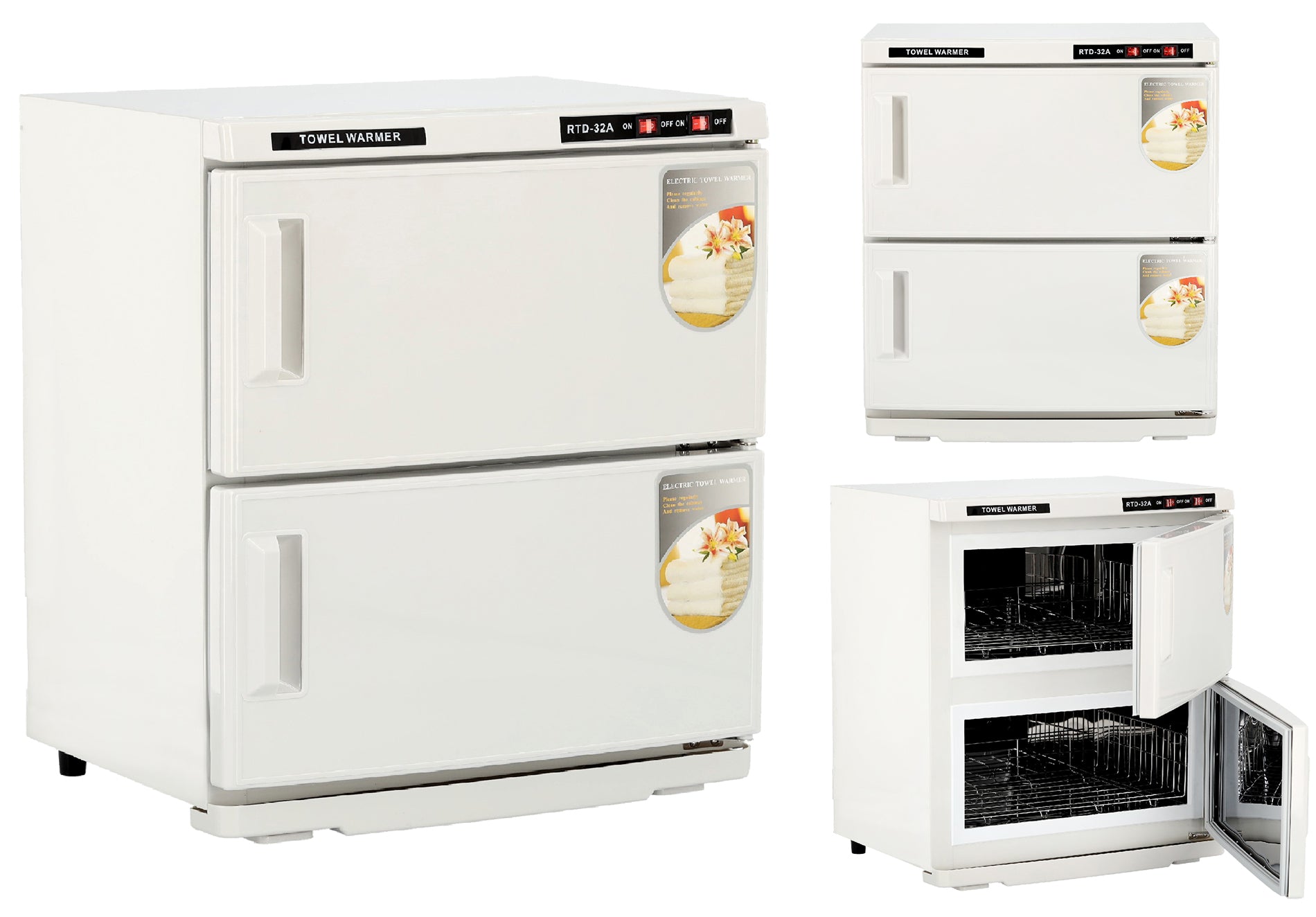 Rankšluosčių šildytuvas su UV sterilizacija 32 l, 400 W - baltas