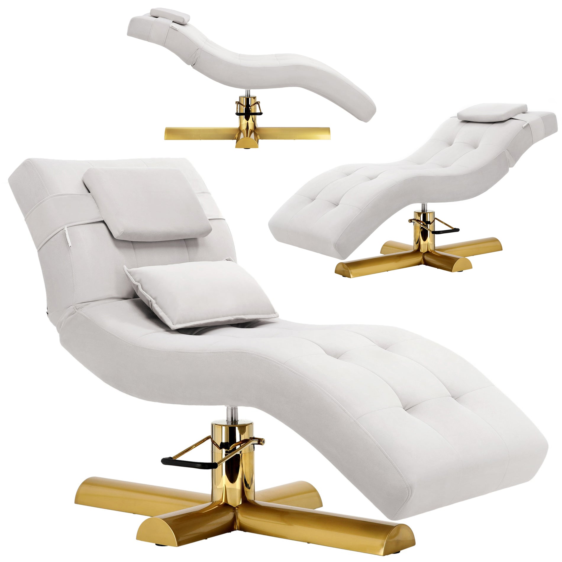 Hidraulinė daugiafunkcinė kosmetologinė lova AMALFI, pasukama, pilka