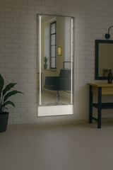 Kirpyklos veidrodis su LED apšvietimu 200×80 PRO acrylic