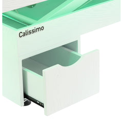 Elektrinis masažo stalas / kosmetologinis gultas su šildymu ir LED apšvietimu F245 – pilkas