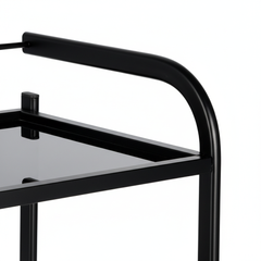 Kosmetologinis staliukas vežimėlis 101B, juodas