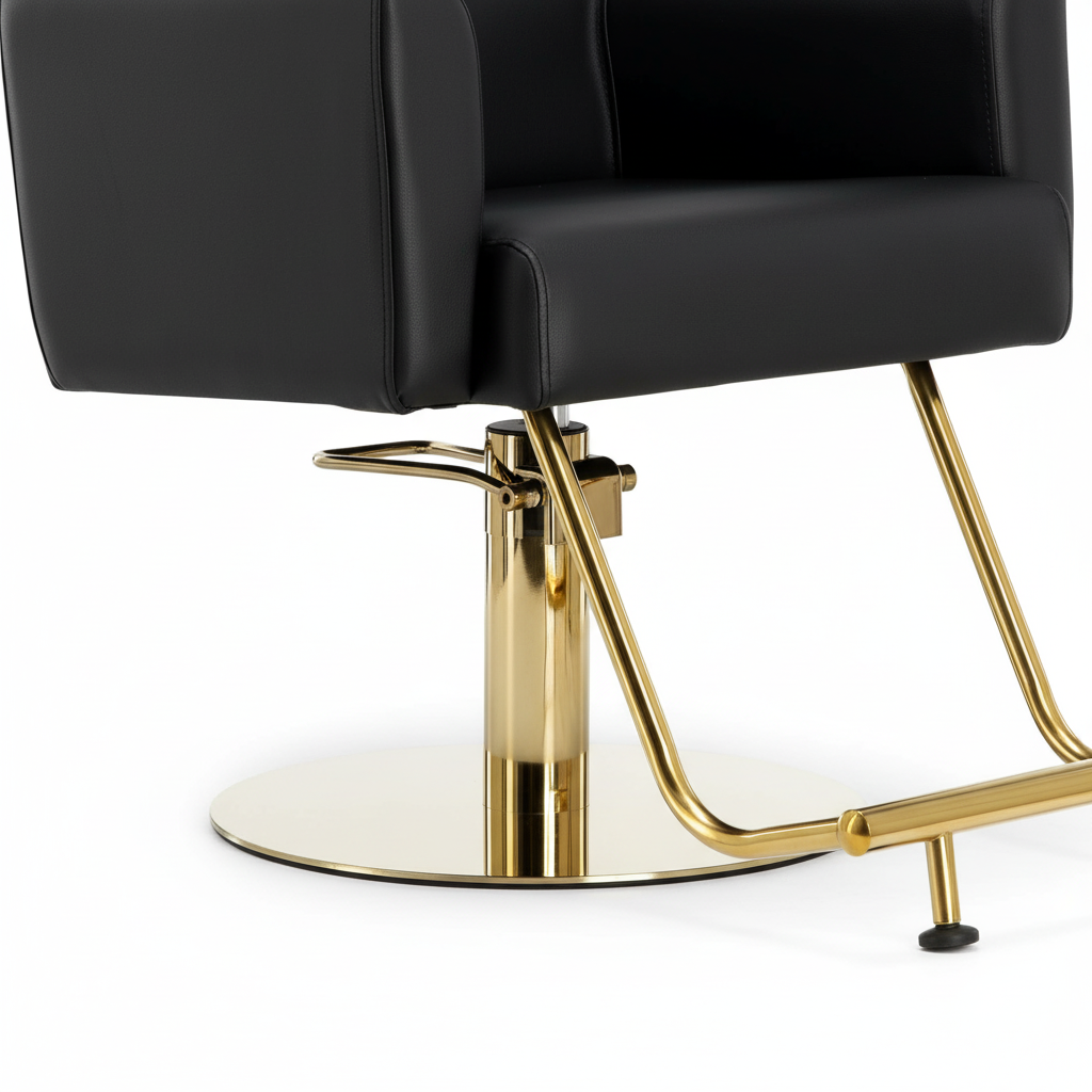 Kirpyklos kėdė Nilos, juoda